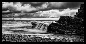 Wendy Jones-Dark Skies Over Roker Lighthouse - 20